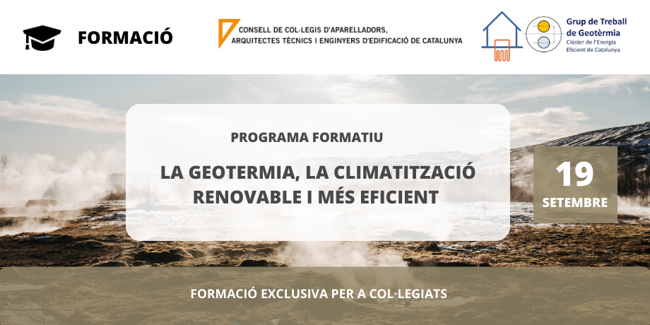 La geotermia, la climatització renovable i més eficient