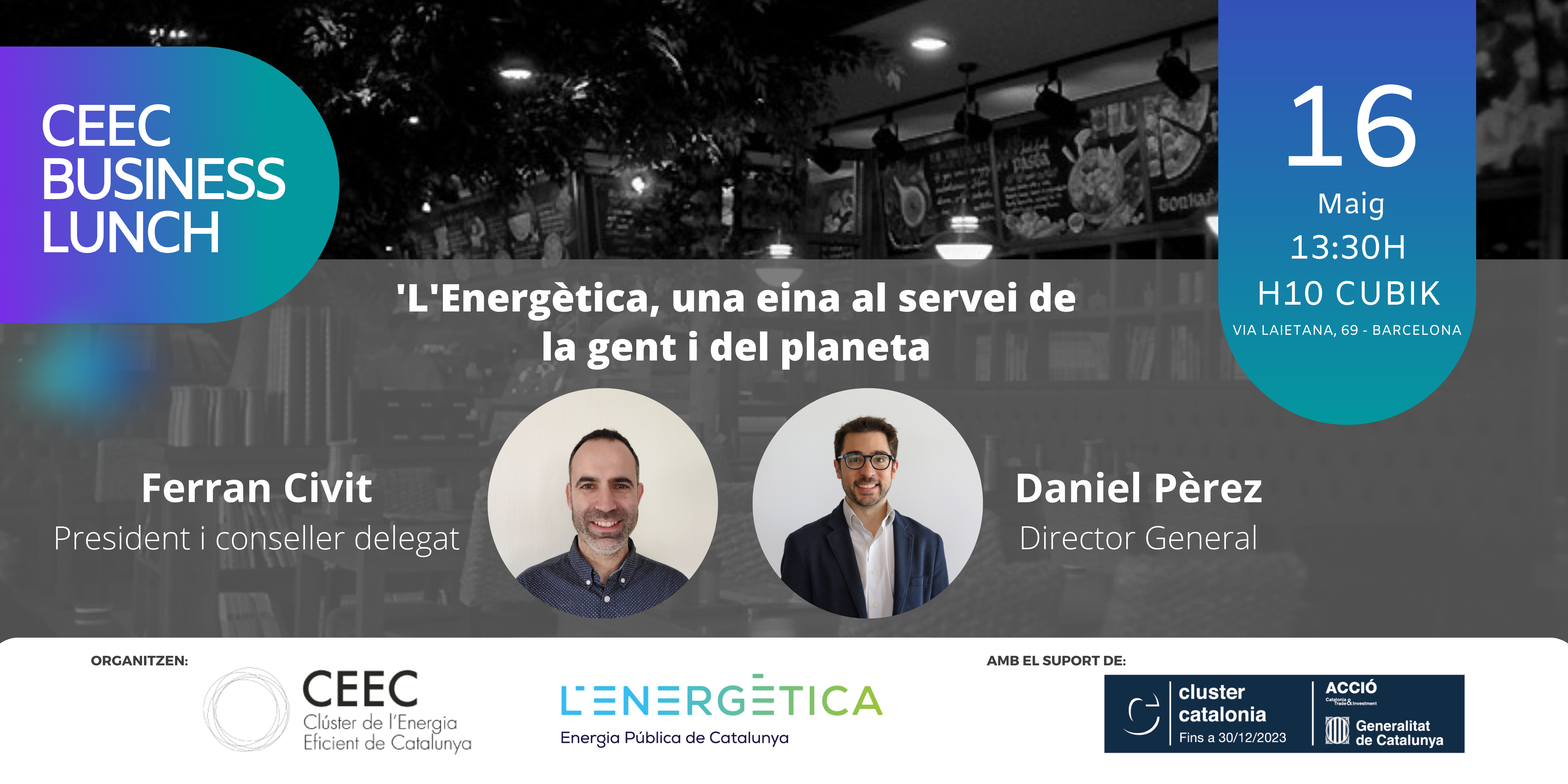 CEEC Business Lunch | L'Energètica, una eina al servei de la gent i del planeta