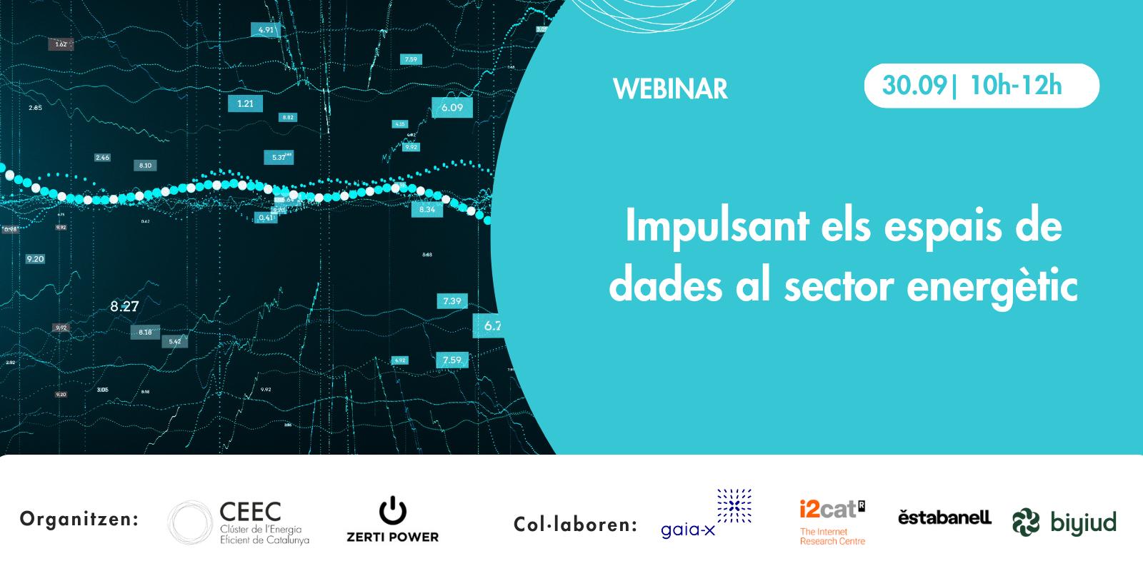 Webinar:  "Impulsant els espais de dades al sector energètic"