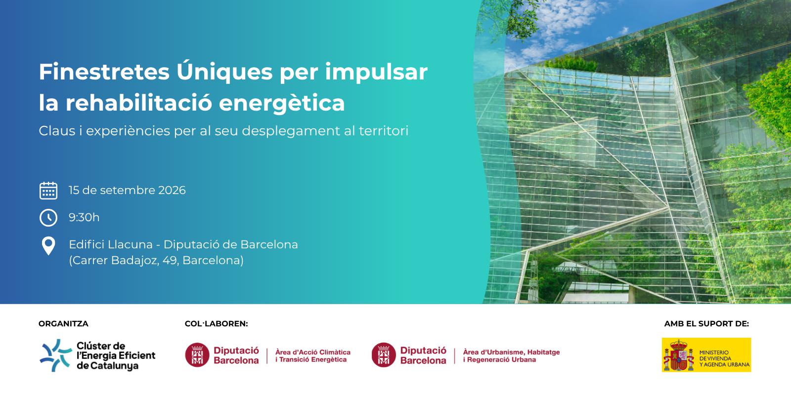 Ventanillas Únicas para impulsar la rehabilitación energética: Claves y experiencias para su despliegue en el territorio