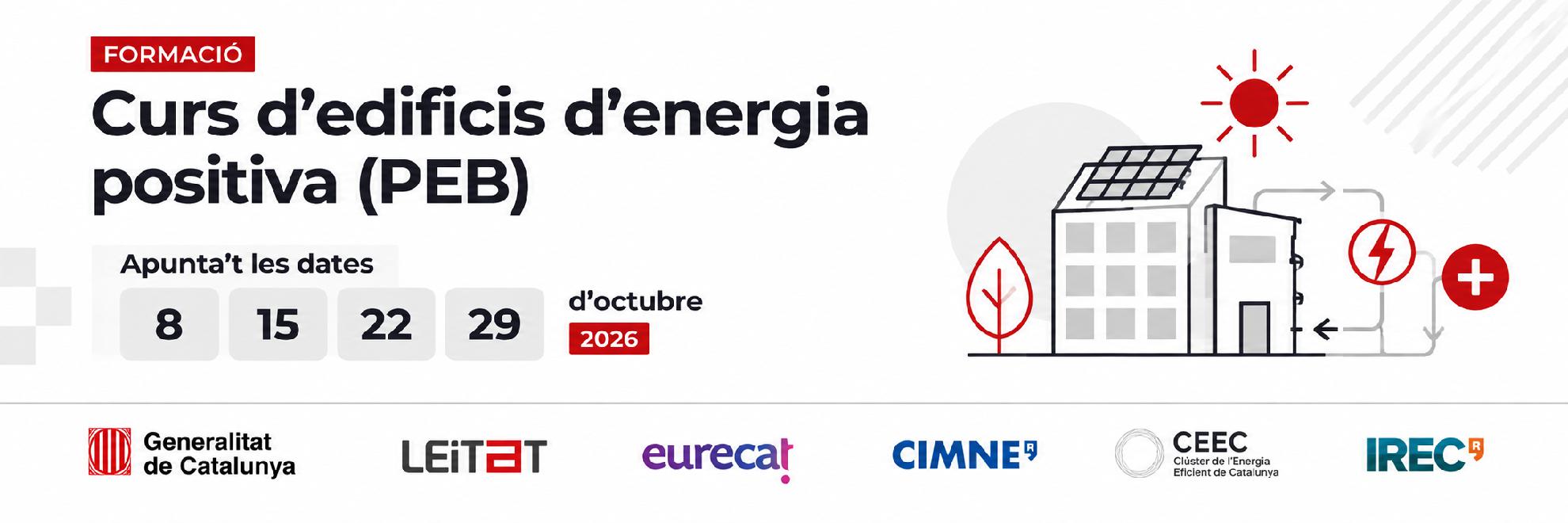 12a edició del curs d’edificis d’energia positiva (PEB)