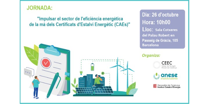Jornada ANESE & CEEC sobre Certificats d'Estalvi Energètic (CAEs)