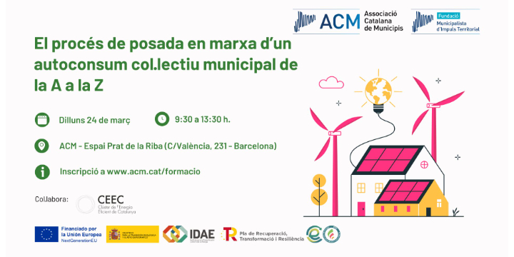 Jornada 'El procés de posada en marxa d’un autoconsum col·lectiu municipal de la A a la Z'