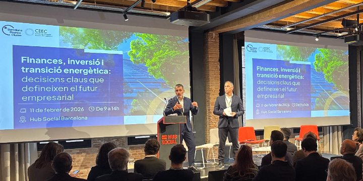 El Clúster de l’Energia Eficient de Catalunya i el Barcelona Finance Cluster unim energia i finances en una jornada estratègica