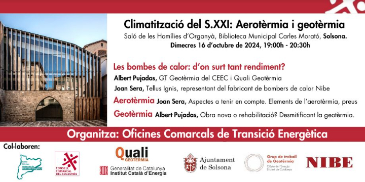 Climatització del S.XXI: Aerotèrmia i geotèrmia