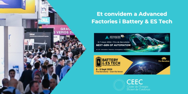 El CEEC us convida a les fires Advanced Factories i Battery & ES Tech Europe 2026
