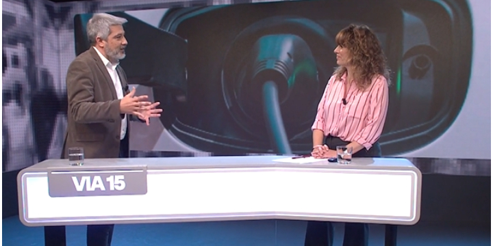 Dani Pérez, coordinador del Grup de Treball d’Electromobilitat del CEEC, entrevistat al programa Via 15 de la Xarxa