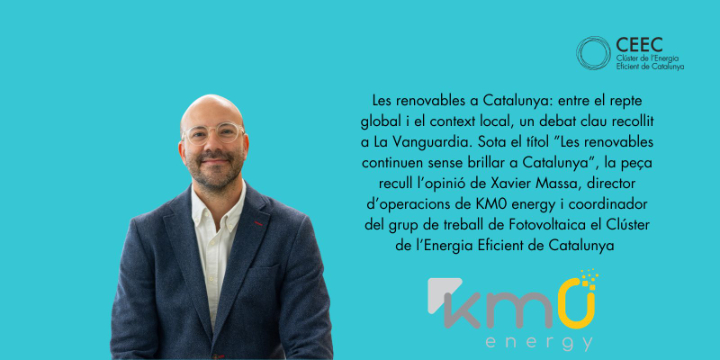 Les renovables a Catalunya: entre el repte global i el context local, un debat clau recollit a La Vanguardia