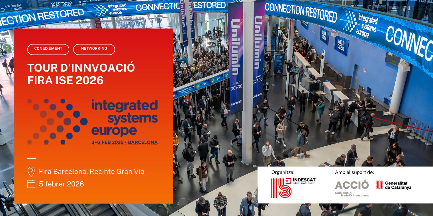 Participa en el tour de innovación de INDESCAT en la feria ISE 2026 en Barcelona