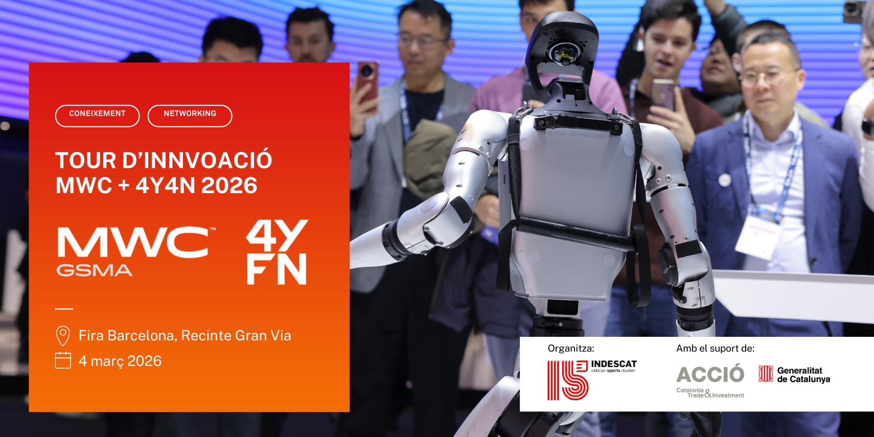 Participa en el tour de innovación de INDESCAT en el MWC Barcelona 2026