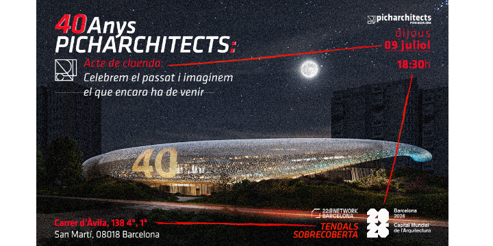 22@Creative Lab: Tendals sobrecoberta - Camins enlaire | Celebració i cloenda - 40 anys PichArchitects