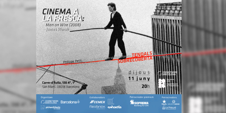 22@Creative Lab | Tendals sobrecoberta - Camins enlaire: Cinema a la fresca