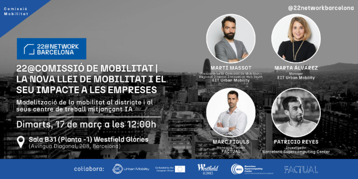 22@Mobility Commission | The new mobility law and its impact on companies; Modeling mobility in the district and its workplaces using AI