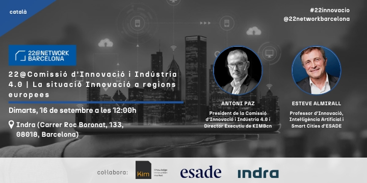 22@Comissió d'Innovació i Indústria 4.0 | La situació Innovació a regions europees
