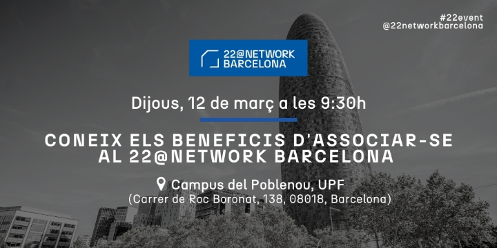 Coneix els beneficis d'associar-se al 22@Network Barcelona