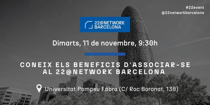 Coneix els beneficis d'associar-se al 22@Network Barcelona