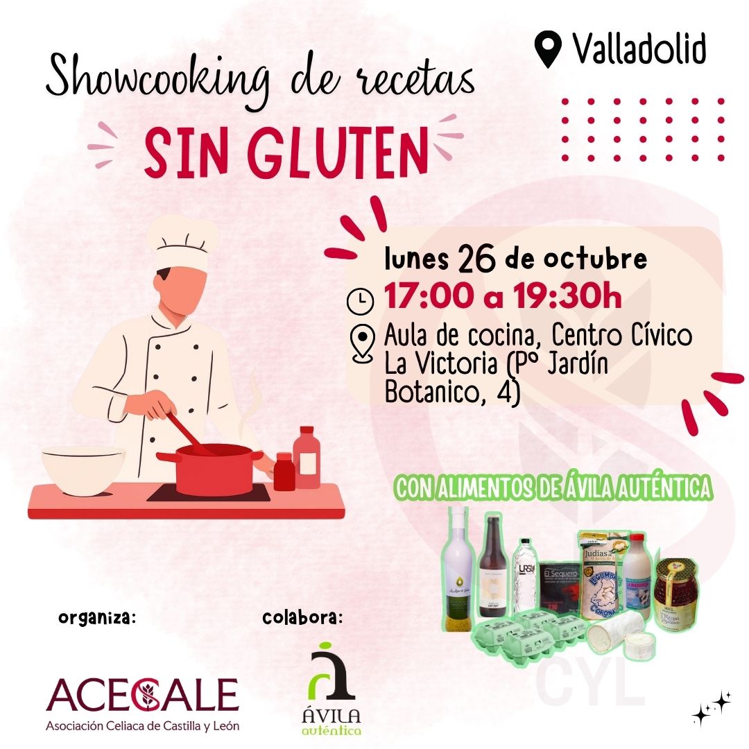Shocooking de recetas sin gluten en Valladolid