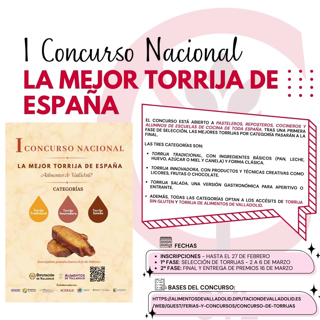 ACECALE, colaborador del I Concurso Nacional de "La Mejor Torrija de España"