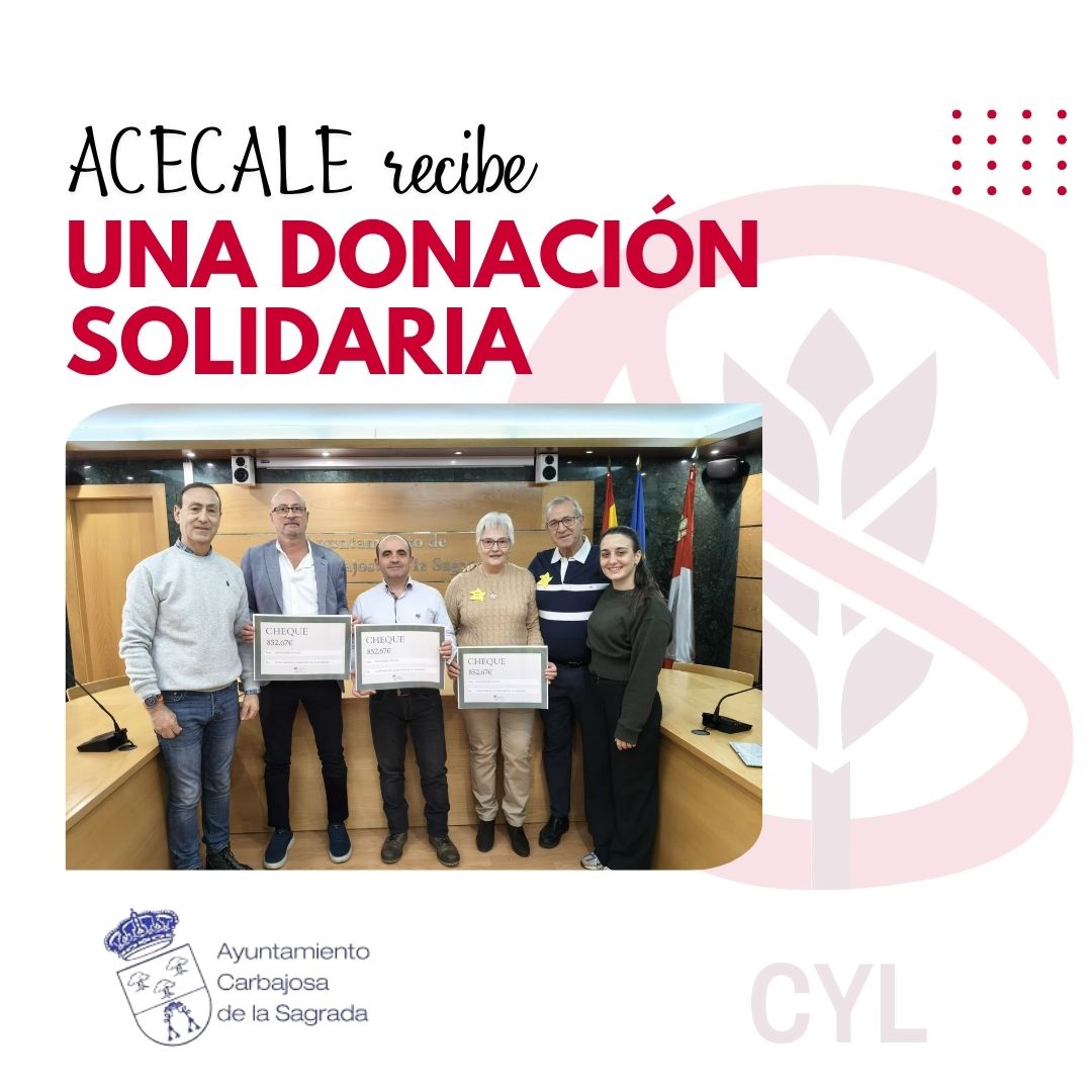 ACECALE recibe 852,67 € de la paella solidaria de Carbajosa de la Sagrada
