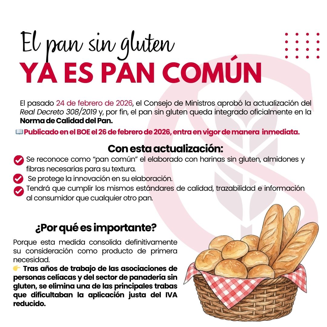 🥖 El pan sin gluten ya es considerado pan común