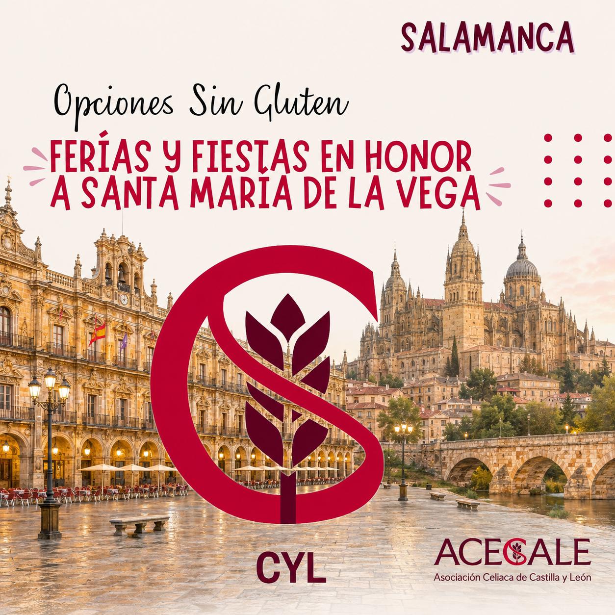 Opciones Sin Gluten en las Ferias de Salamanca en honor a Santa María de la Vega