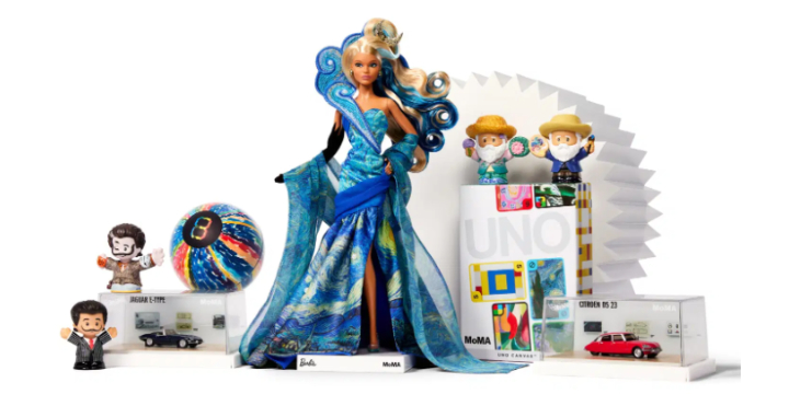 Mattel crea una línea de juguetes y objetos en colaboración con el MoMA de Nueva York