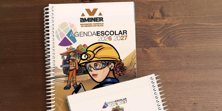 La agenda escolar de Aminer cumple 10 años difundiendo la importancia de la minería entre el alumnado de Primaria y Secundaria