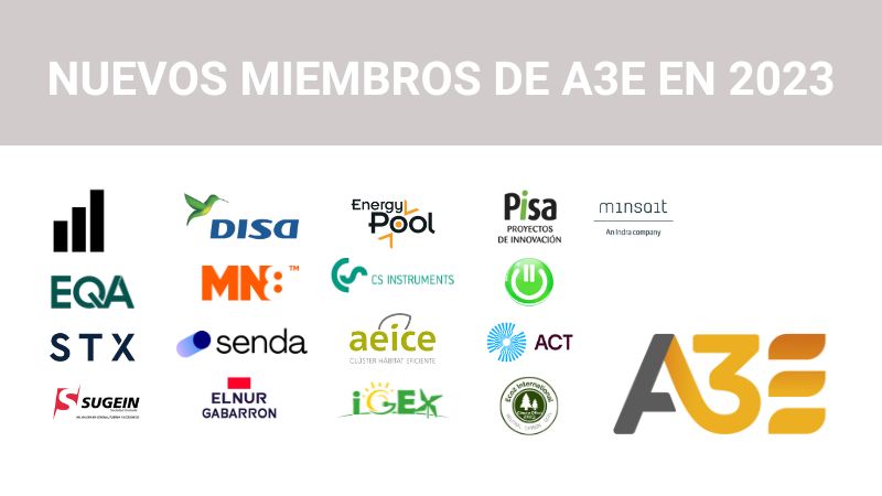 17 nuevos asociados se unen a A3E en 2023