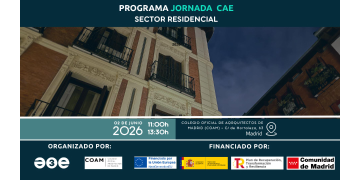 Ya disponible el programa de la jornada CAE de sector residencial