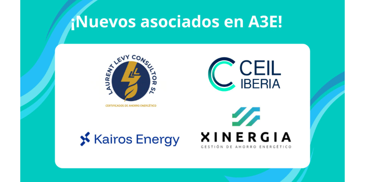 A3E da la bienvenida a Lauren Levy Solutions, CEIL, Kairos Energy y Xinergia como nuevos asociados