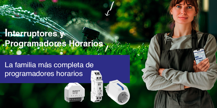 DINUY lanza su nueva gama de Programadores horarios sin pantalla