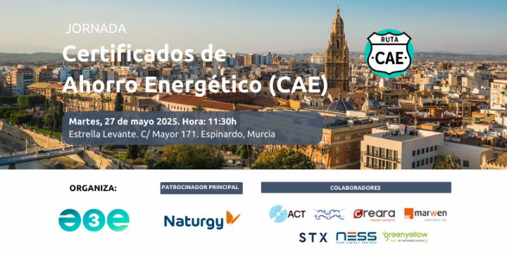 Nuevo programa actualizado de la Ruta CAE Murcia 2025, el próximo 27 de mayo