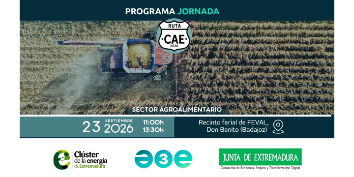 La Ruta CAE de A3E ya tiene programa para su jornada sobre el sector agroalimentario en Don Benito
