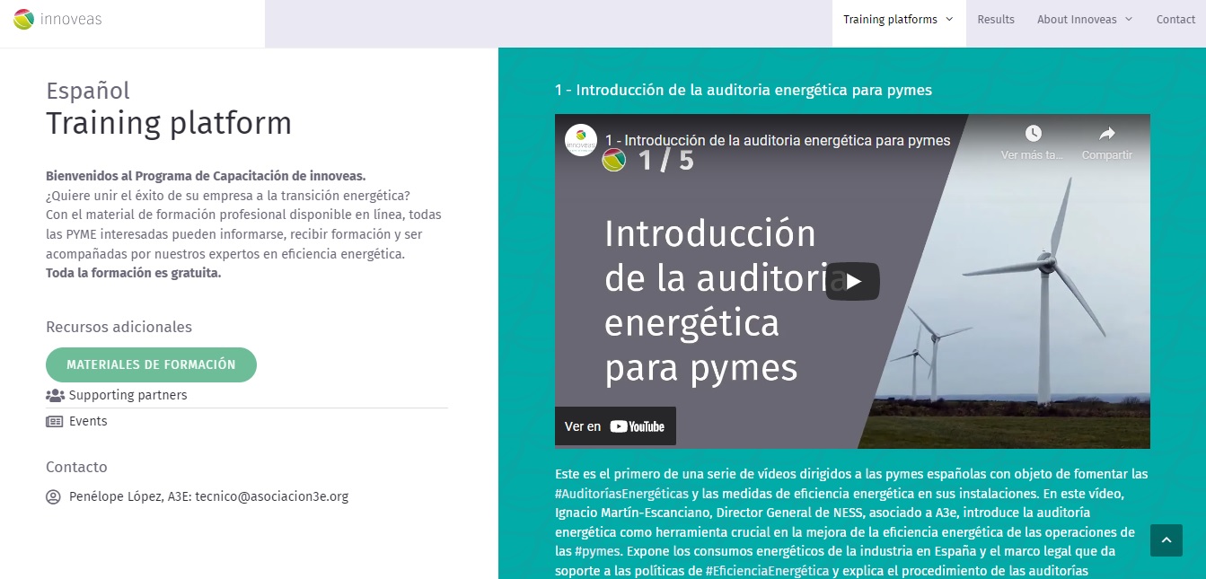 Conclusiones y resultados del proyecto H2020 INNOVEAS
