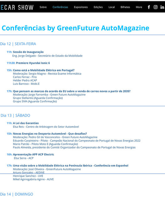 Participaremos en la 5ª edición del eCar Show en la FIL (Lisboa)
