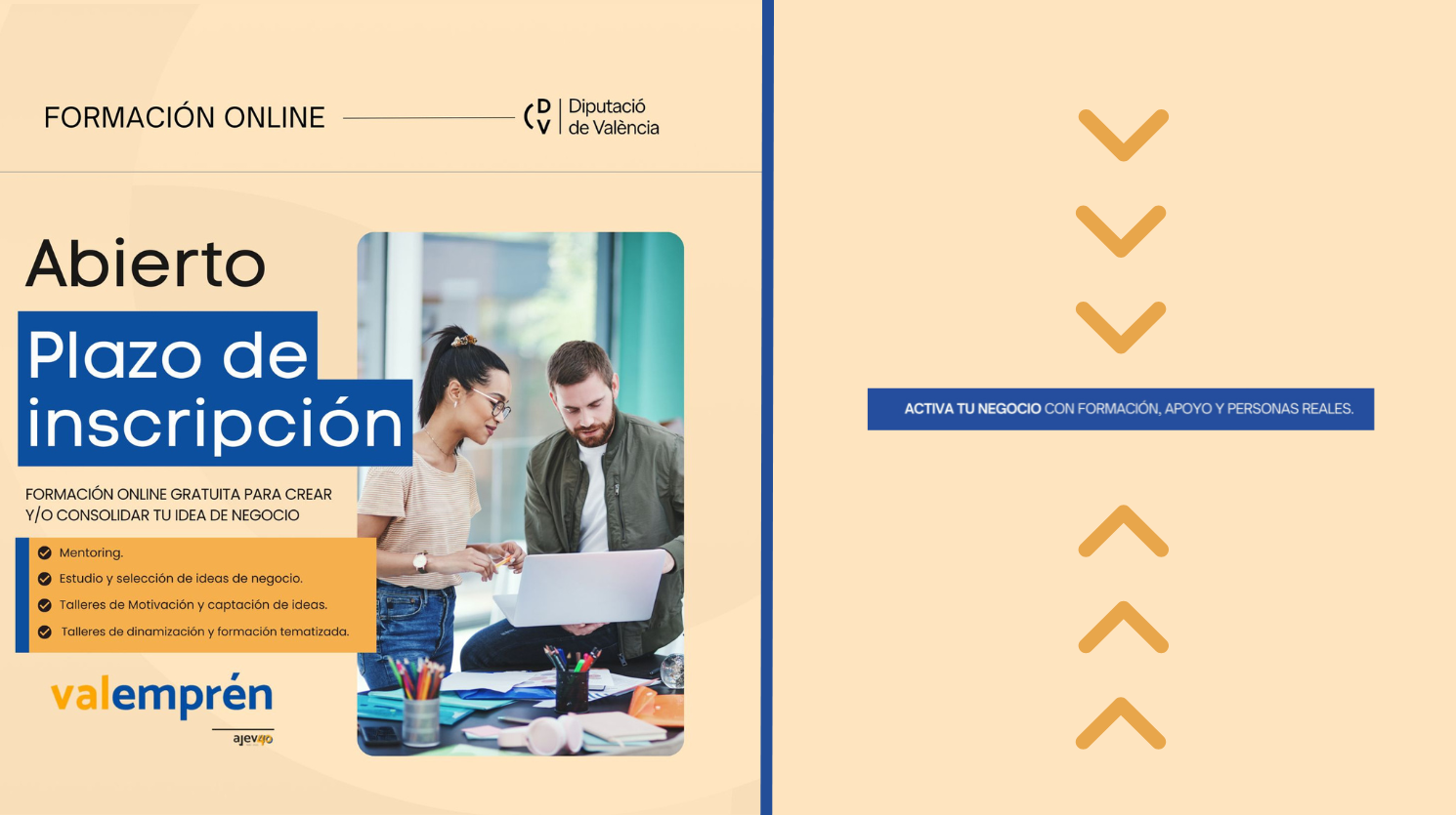 Vuelve Valemprén | Programa  formativo gratuito para fomentar la creación de empresa