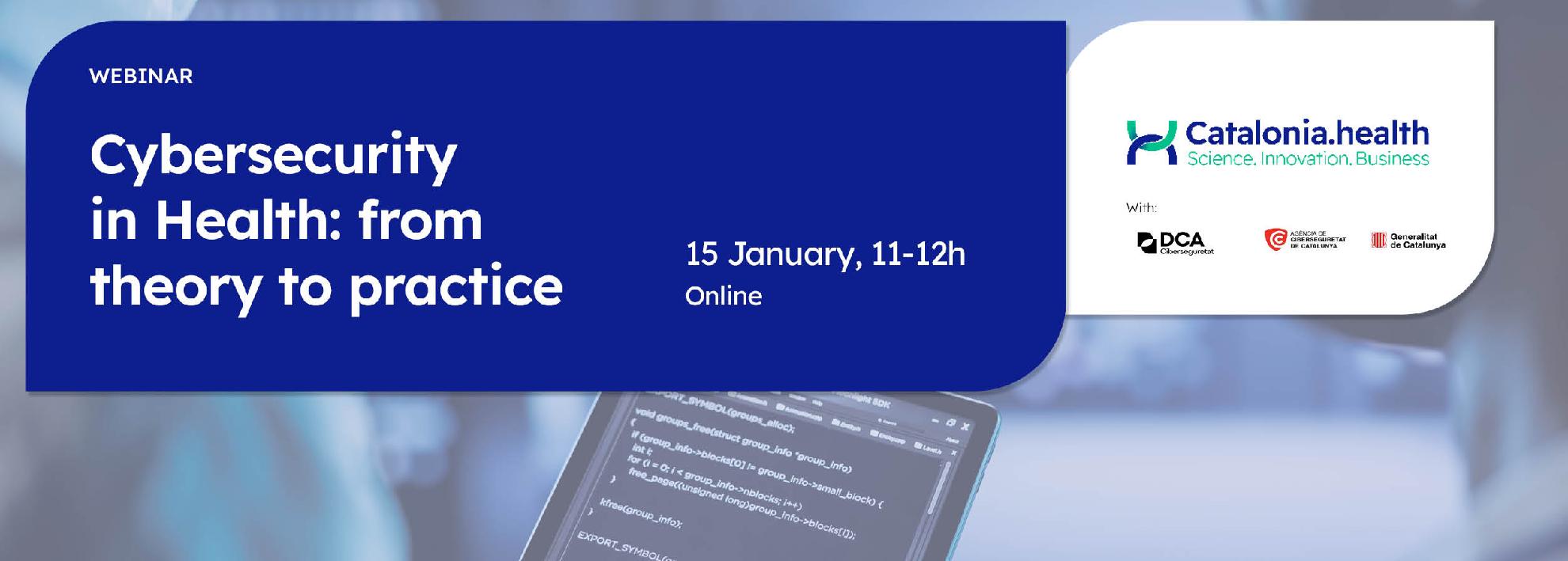 Teoria i pràctica de la ciberseguretat a la salut. Inscriu-t'hi 