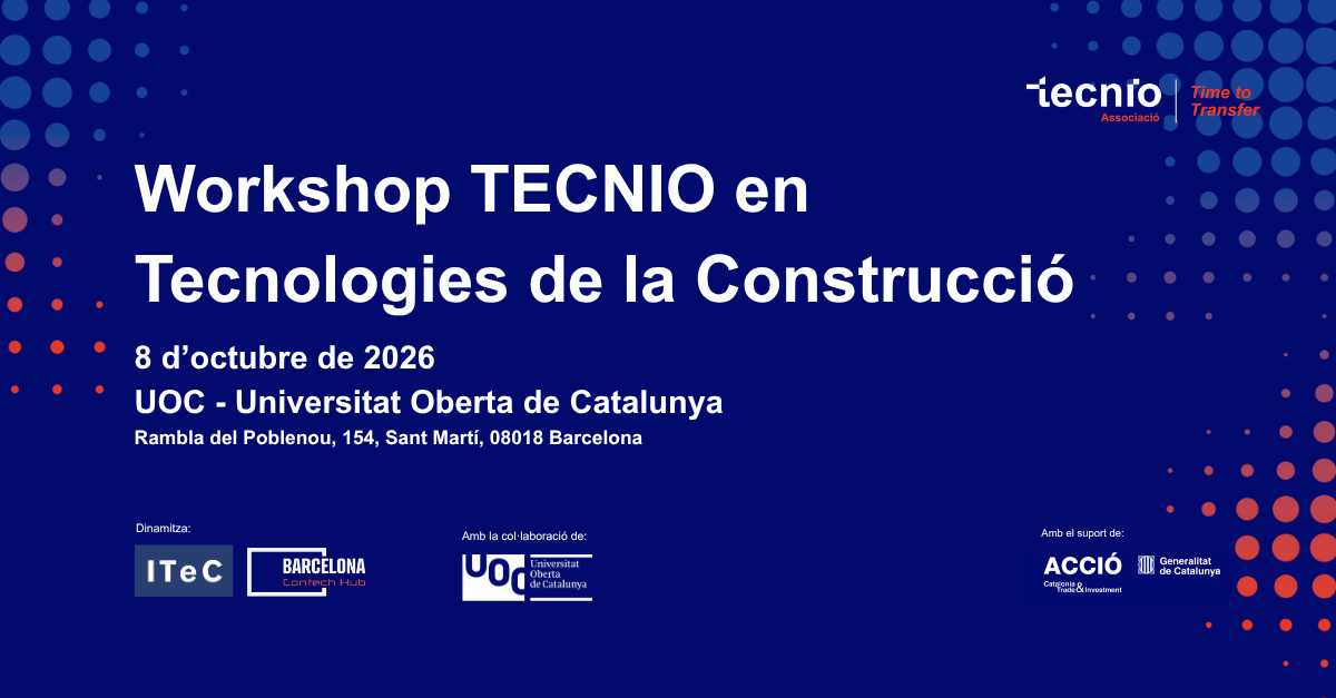 Workshop TECNIO en Tecnologies de la Construcció