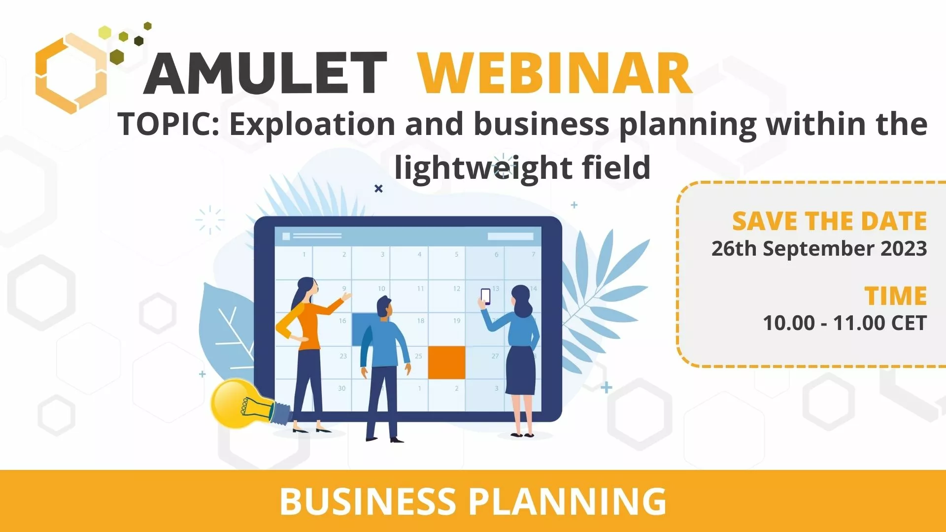 WEBINAR | Explotació i planificació empresarial en el camp dels materials lleugers