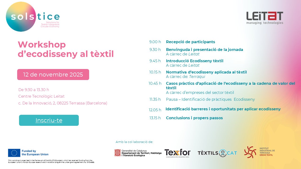 Taller d’ecodisseny al sector tèxtil