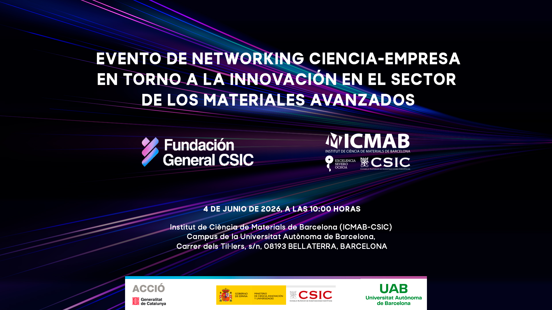 Esdeveniment de networking ciència-empresa al voltant de la innovació al sector dels materials