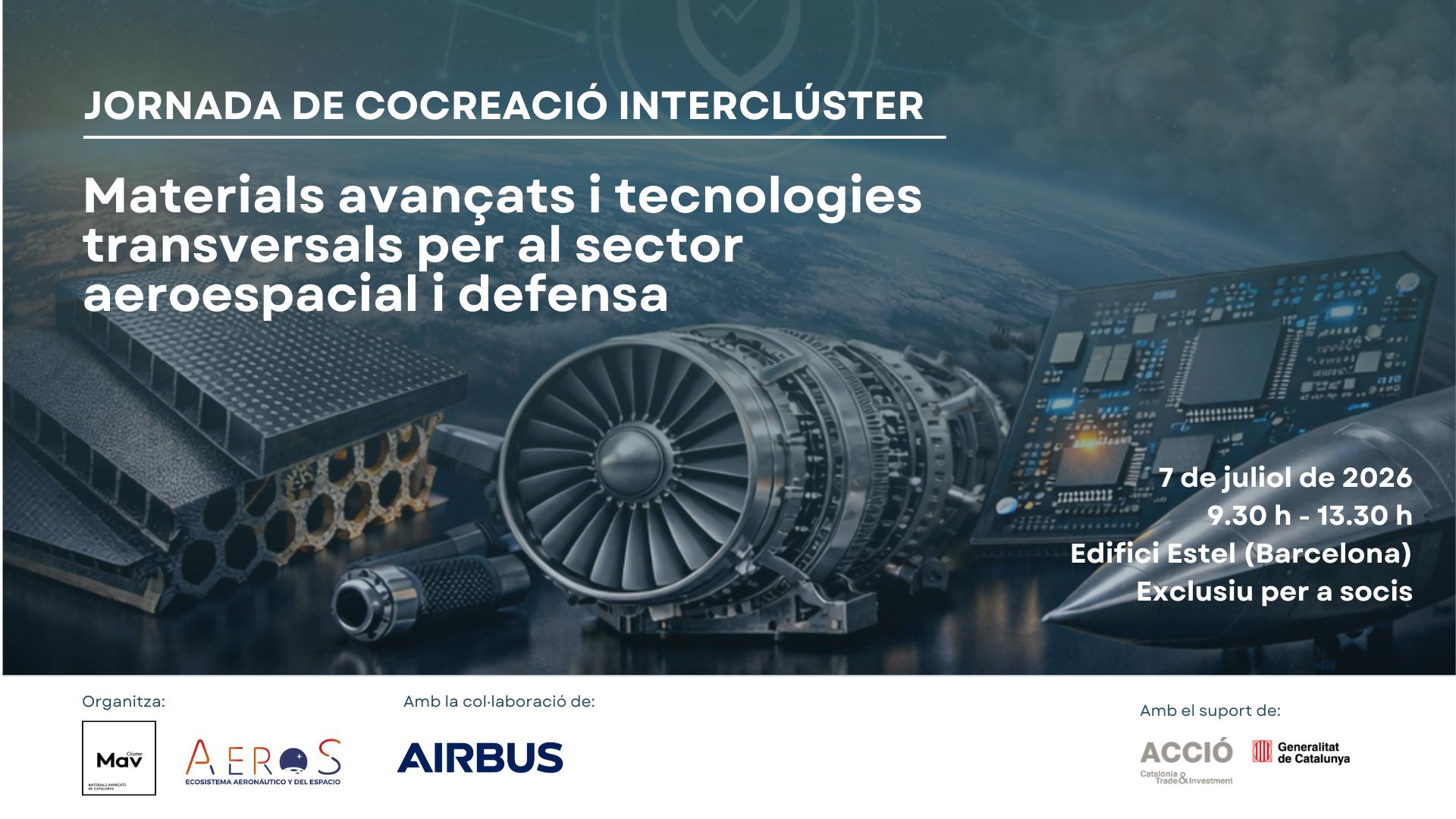 JORNADA INTERCLÚSTER | Materials avançats i tecnologies transversals per al sector aeroespacial i defensa