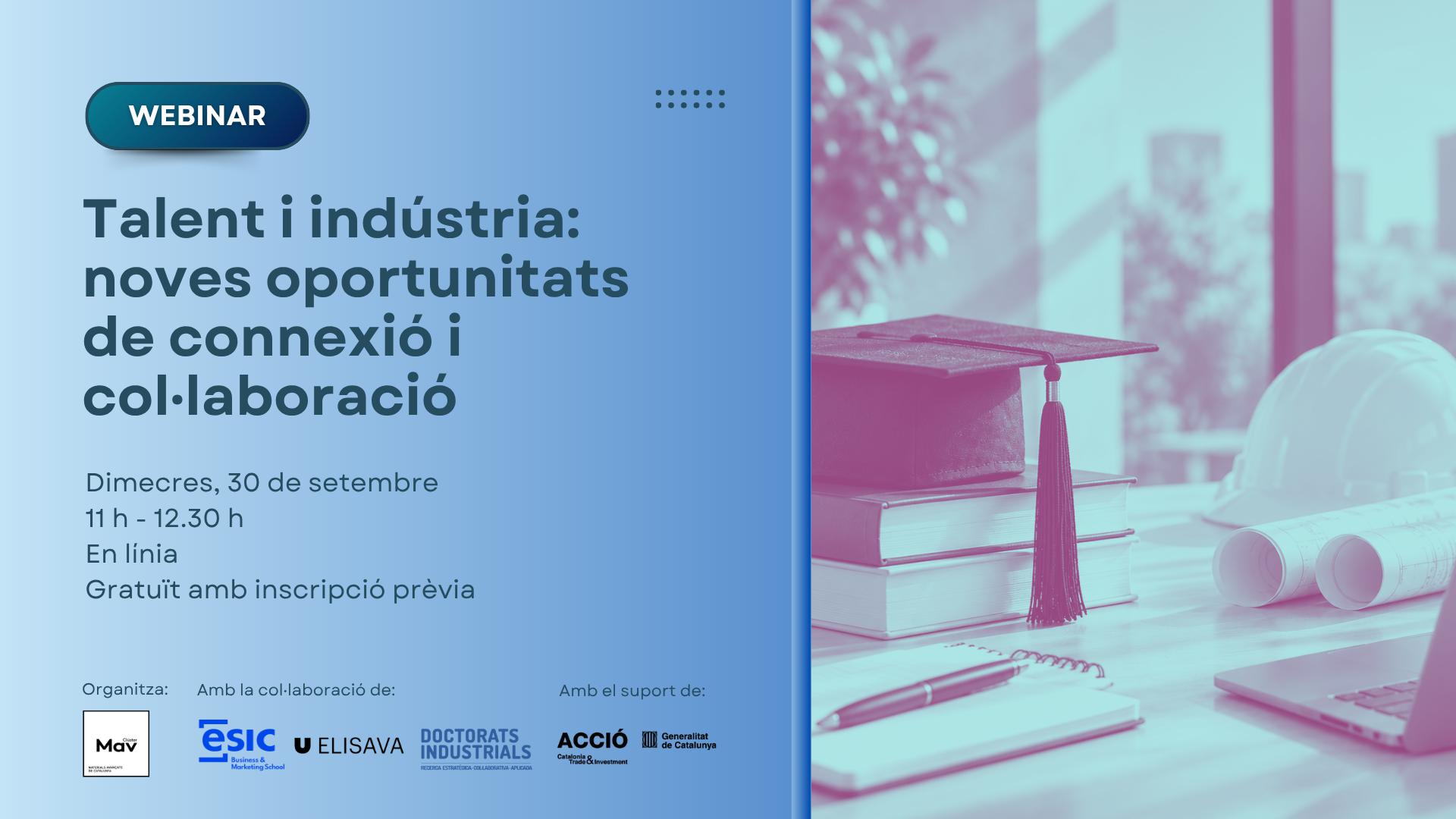 WEBINAR | Talent i indústria: noves oportunitats de connexió i col·laboració