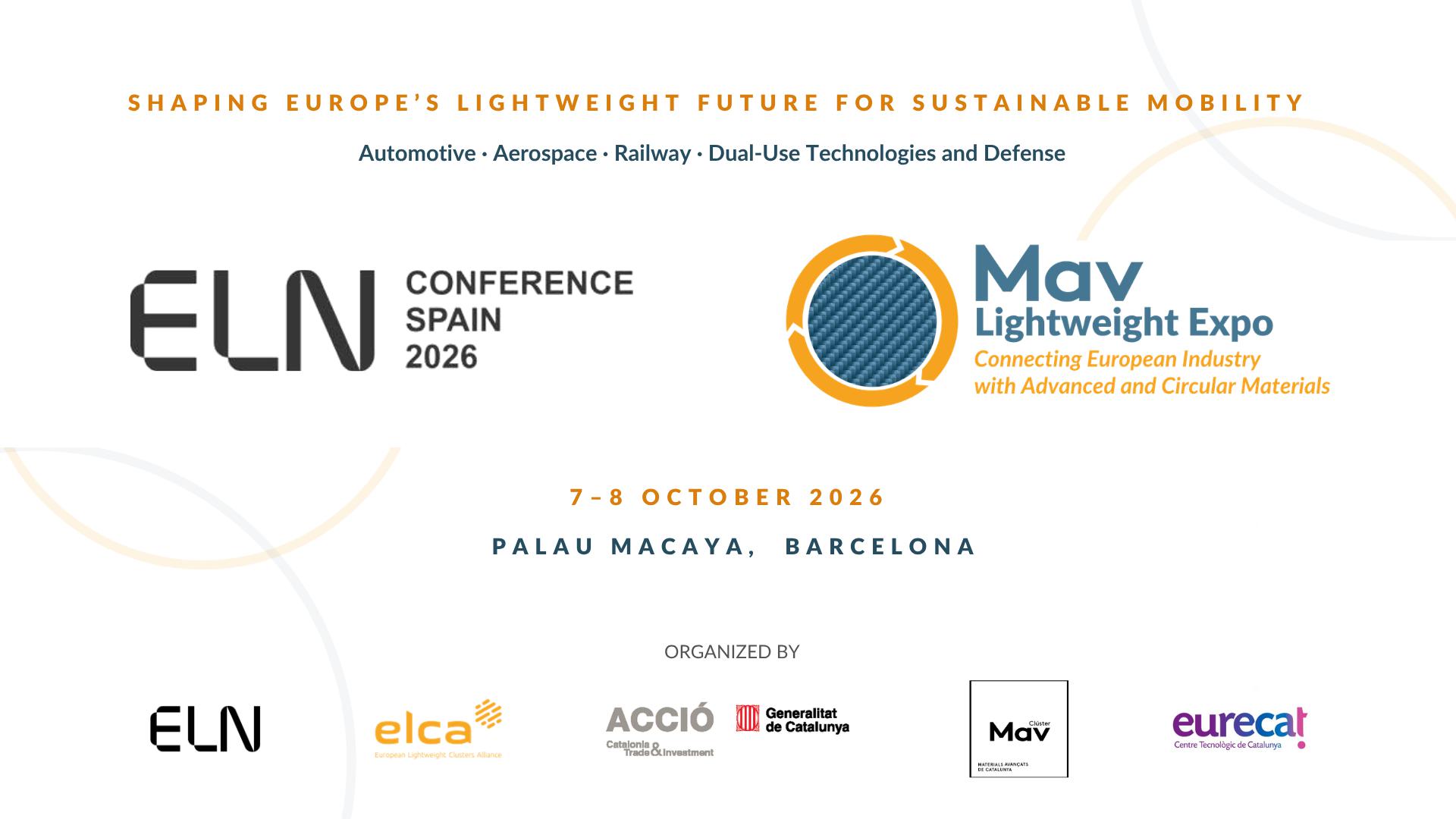 ELN Conference 2026 i MAV Lightweight Expo