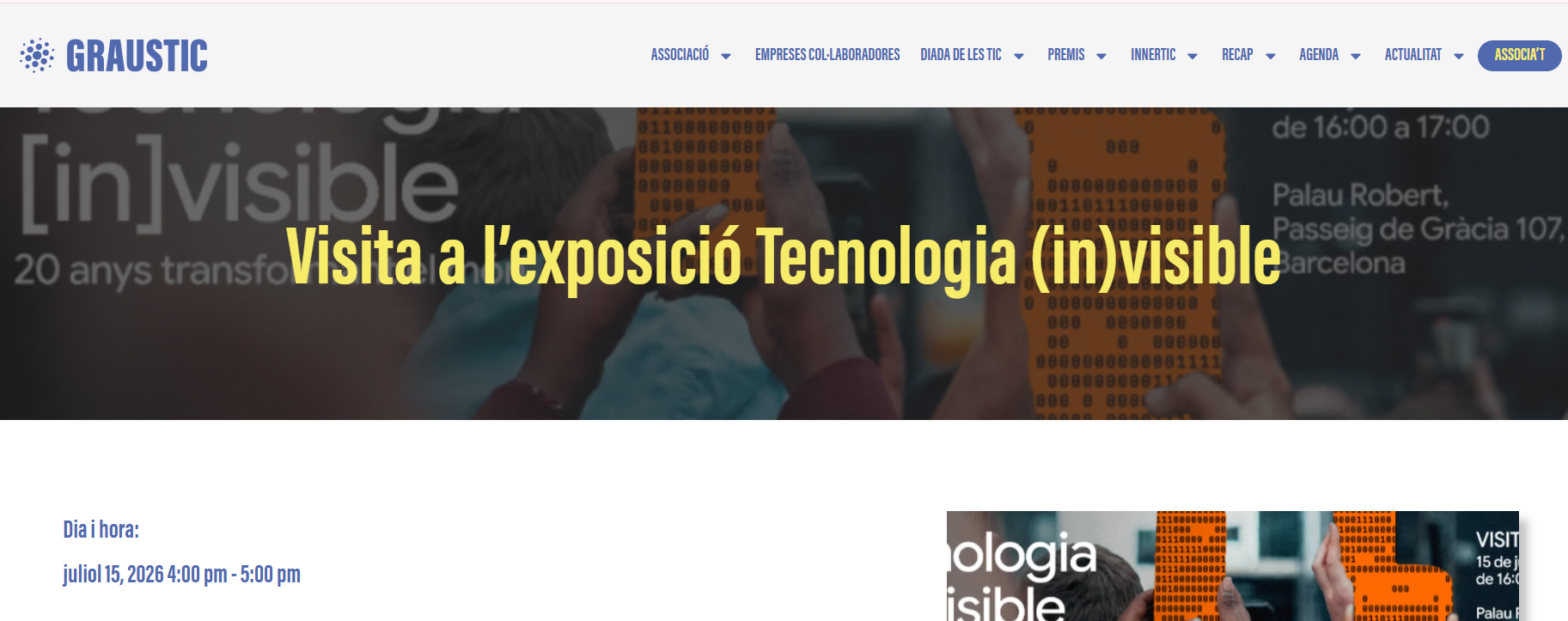 Visita a la exposición "Tecnologia [in]visible"