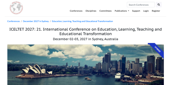 ICELTET 2025: International Conference on Education, Learning, Teaching and Educational Transformation