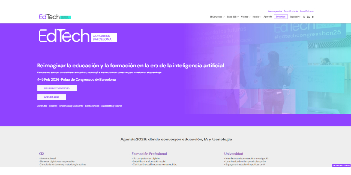 EdTech Congress Barcelona 2026 – Tecnología educativa e innovación en el aprendizaje