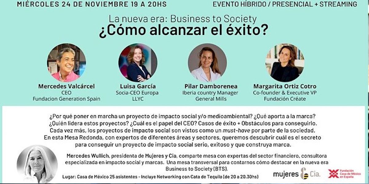 Luisa García participa en una mesa redonda de líderes para hablar de éxito en proyectos sociales